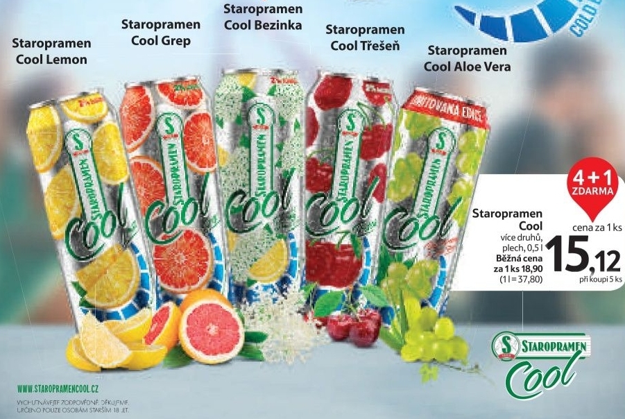 Pivo ochucene cool staropramen