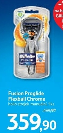 Strojek holici pansky chrome flexball proglide fusion gillette