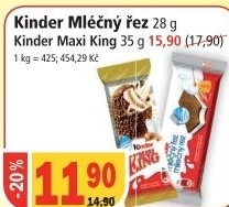 Rez mlecny kinder