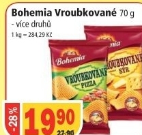 Chipsy vroubkovane bohemia chips