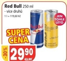 Napoj energeticky red bull