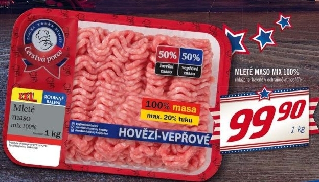 Maso mlete mix cerstva porce