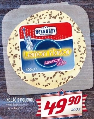 Kolac s polevou mcennedy