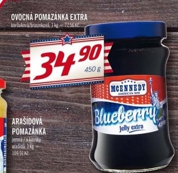 Pomazanka ovocna extra mcennedy