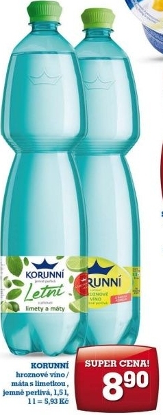 Voda ochucena korunni