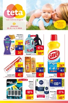 akční leták Teta drogerie 25.6.2015-4.7.2015