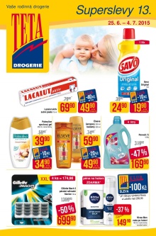 akční leták Teta drogerie 25.6.2015-4.7.2015