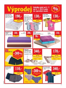 akční leták Globus 2.7.2015-8.7.2015