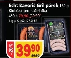 Parek na gril echt bavoris lada grileman kostelecke uzeniny