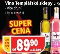 Vino templarske sklepy cejkovice