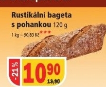 Bageta rustikalni s pohankou