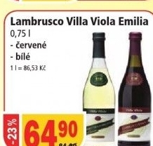 Sekt lambrusco villa viola emilia