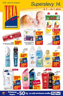 akční leták Teta drogerie 9.7.2015-18.7.2015
