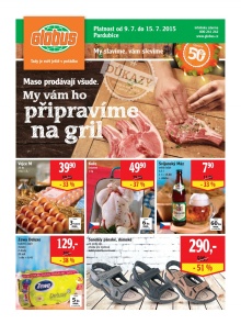 akční leták Globus 9.7.2015-15.7.2015
