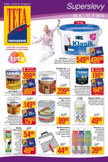 akční leták Teta drogerie 26.6.2015-11.7.2015