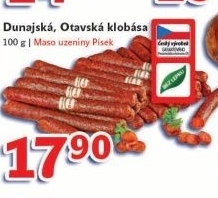 Klobasa otavska maso uzeniny pisek