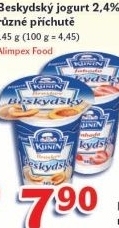 Jogurt ochuceny beskydsky kunin