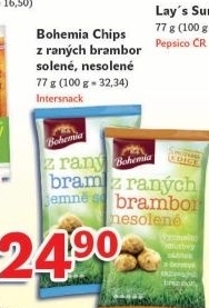 Chipsy z ranych brambor bohemia chips