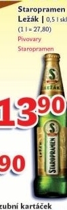Pivo svetly lezak 12 staropramen