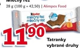 Rez mlecny kinder