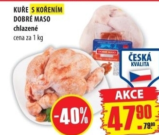 Kure chlazene korenene dobre maso