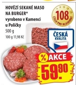 Maso mlete hovezi na burger