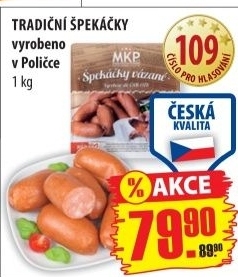 Spekacky tradicni masokombinat policka