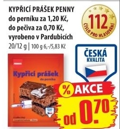Prasek kyprici do perniku penny