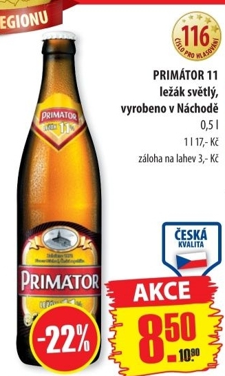 Pivo svetly lezak 11 primator