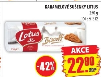 Susenky karamelove lotus