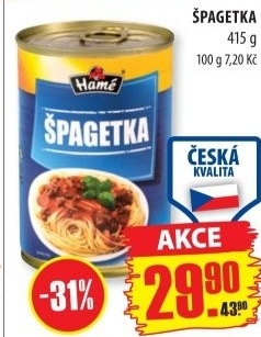 Spagetka hame