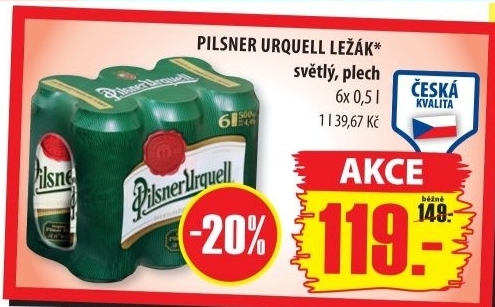 Pivo pilsner urquell