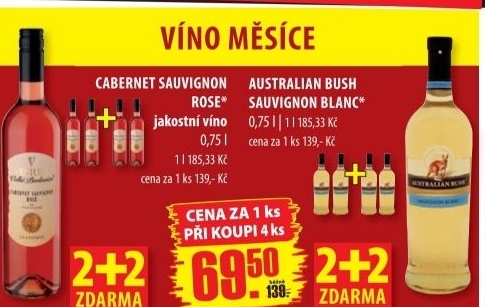 Vino sauvignon blanc australian bush