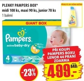 Pleny detske pampers