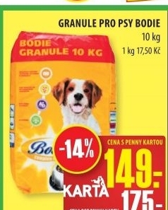 Granule pro psy bodie