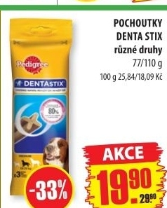 Pamlsky pro psy denta stix pedigree