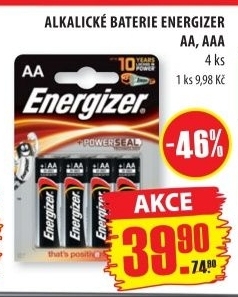 Baterie alkalicke energizer