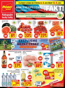 akční leták Penny Market 6.8.2015-12.8.2015