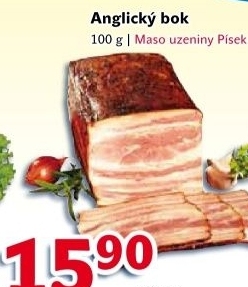 Bok anglicky maso uzeniny pisek