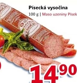 Salam vysocina pisecka maso uzeniny pisek
