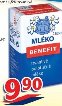 Mleko trvanlive benefit 1 5 polotucne