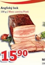 Bok anglicky maso uzeniny pisek