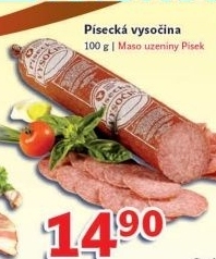 Salam vysocina pisecka maso uzeniny pisek