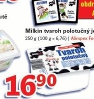 Tvaroh jemny milkin
