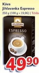 Kava mleta espresso jihlavanka
