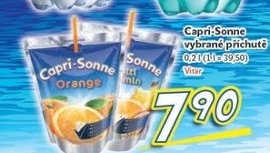 Napoj capri sonne