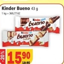 Tycinka cokoladova bueno kinder