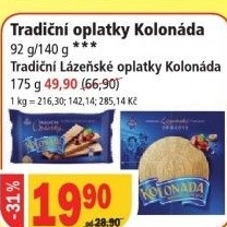 Oplatky kolonada opavia