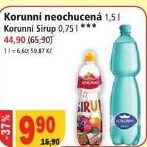 Voda prirodni korunni