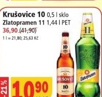 Pivo svetle vycepni 10 krusovice